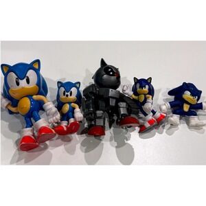 Sonic the Hedgehog Action Figure Lot Mecha Sonic Sega Jakks Pacific Figures